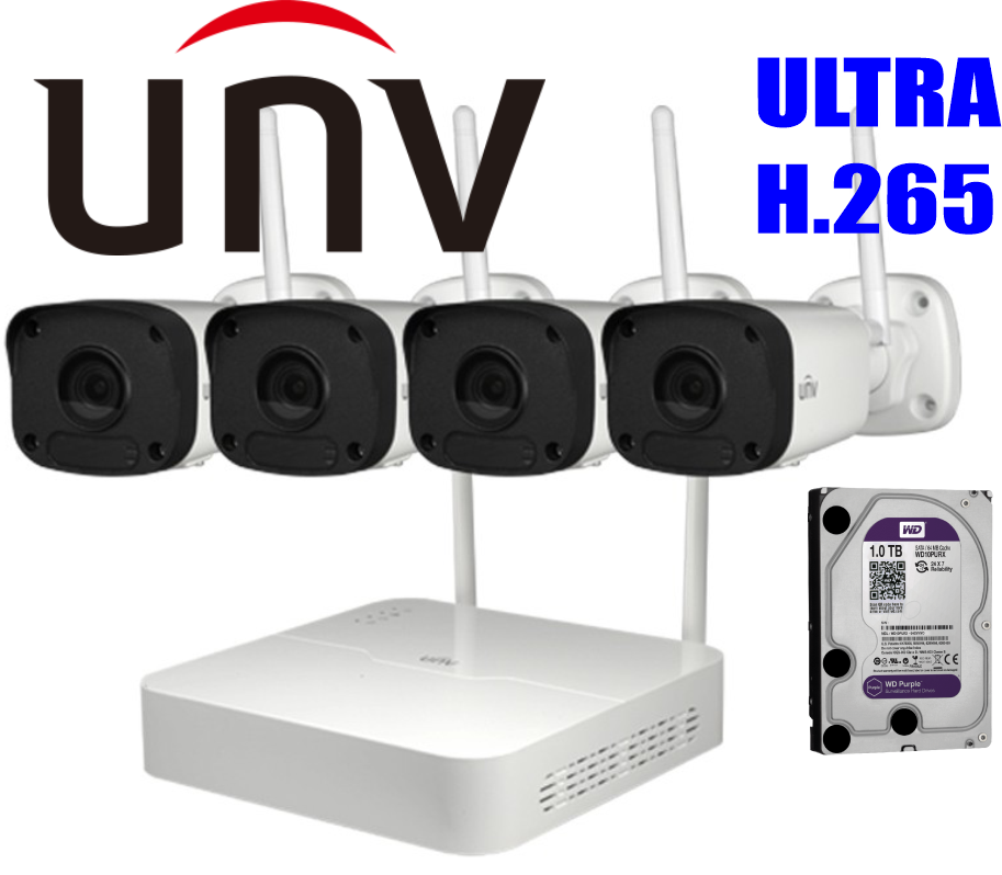 KIT WIFI | NVR 4CH WIFI  + 4 CAM WIFI 2MP