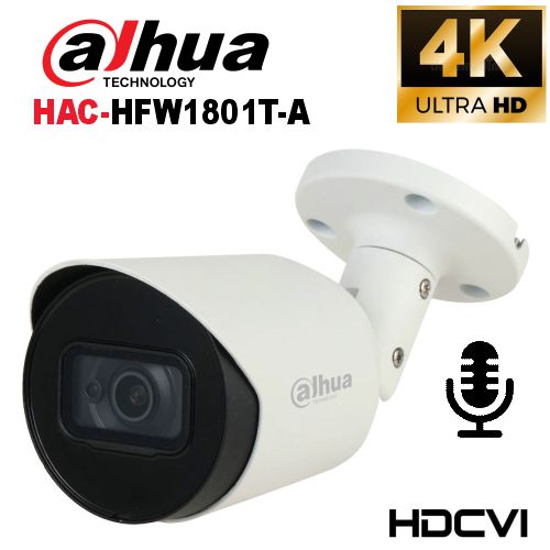 CAMARA TUBO 4K IR 20M | MICROFONO