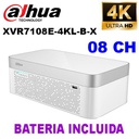 DVR DAHUA 08 CH 5MP / 4K | BATERIA