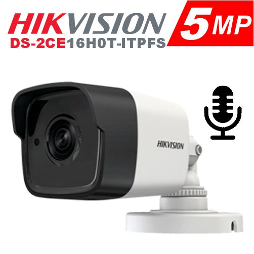 [DS-2CE16H0T-ITPFS] CAMARA TUBO 5MP CON AUDIO 
