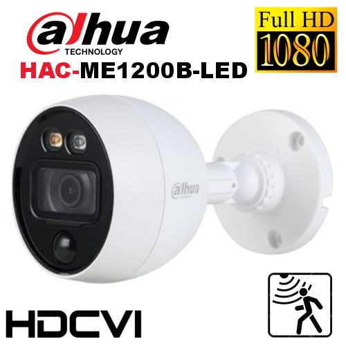 [HAC-ME1200B-LED] CAMARA TUBO DISUACION ACTIVA 1080P IR 20M | Sensor PIR 