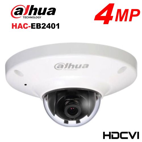 [HAC-EB2401] CAMARA FISHEYE ANTIVANDALICA | 360° | 4.1 MP| WDR | IP67 | IK10
