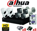 KIT 08 CAMARAS HD720P DAHUA