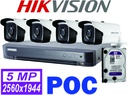 KIT 04 CAMARAS POC HIKVISION